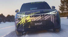 Smart #1, il crossover presentato ufficialmente il 7 aprile. Conclusi in Cina collaudi aerodinamici e di resistenza al freddo