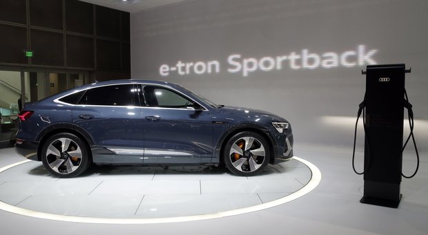 L'Audi e-tron Sportback esposta a Los Angeles