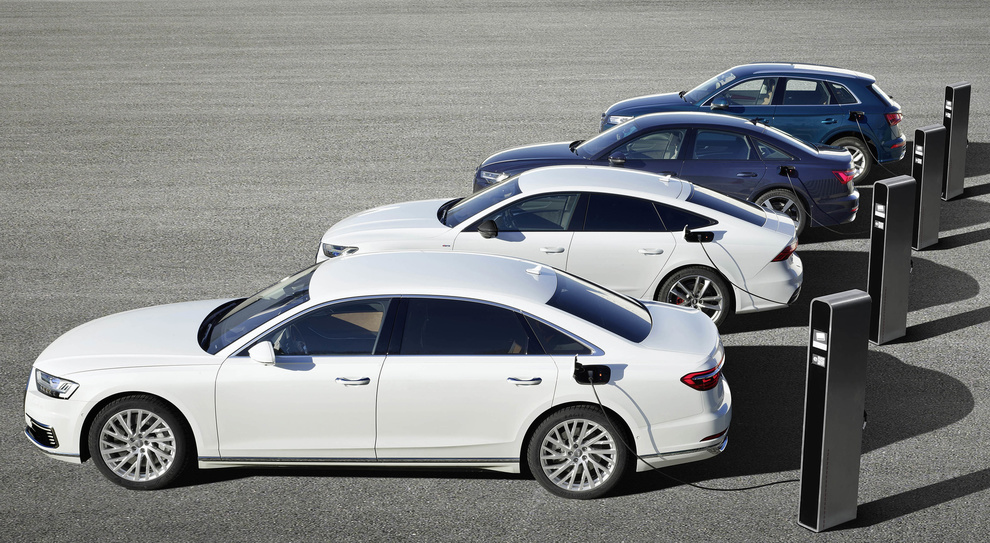 La gamma Audi delle Ibride plug-in