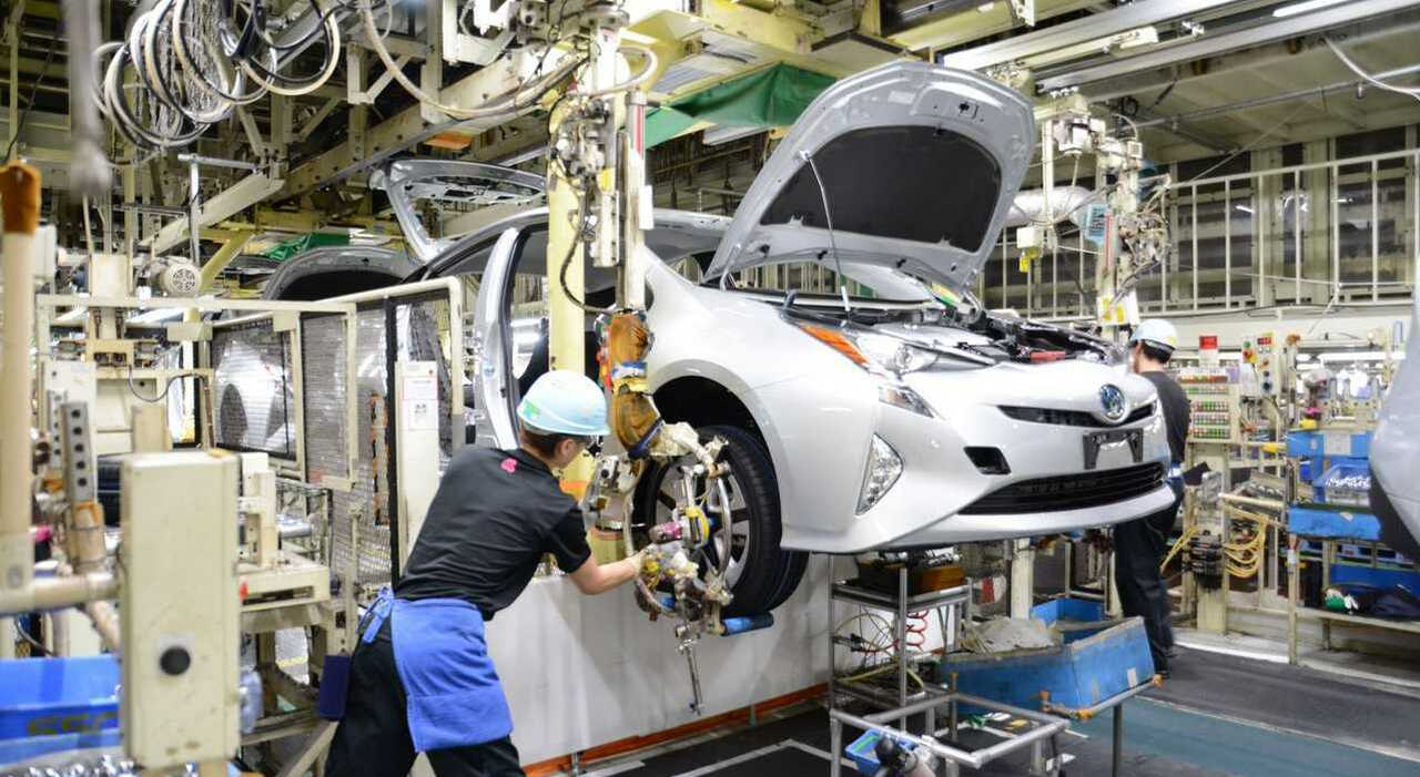 Uno stabilimento Toyota in Giappone
