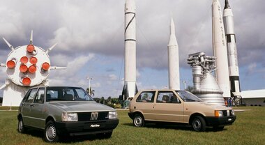 Fiat Uno compie 40 anni. Il lancio in grande stile da Cape Canaveral nel 1983. Dal design di Giugiaro alla campagna pubblicitaria di Forattini